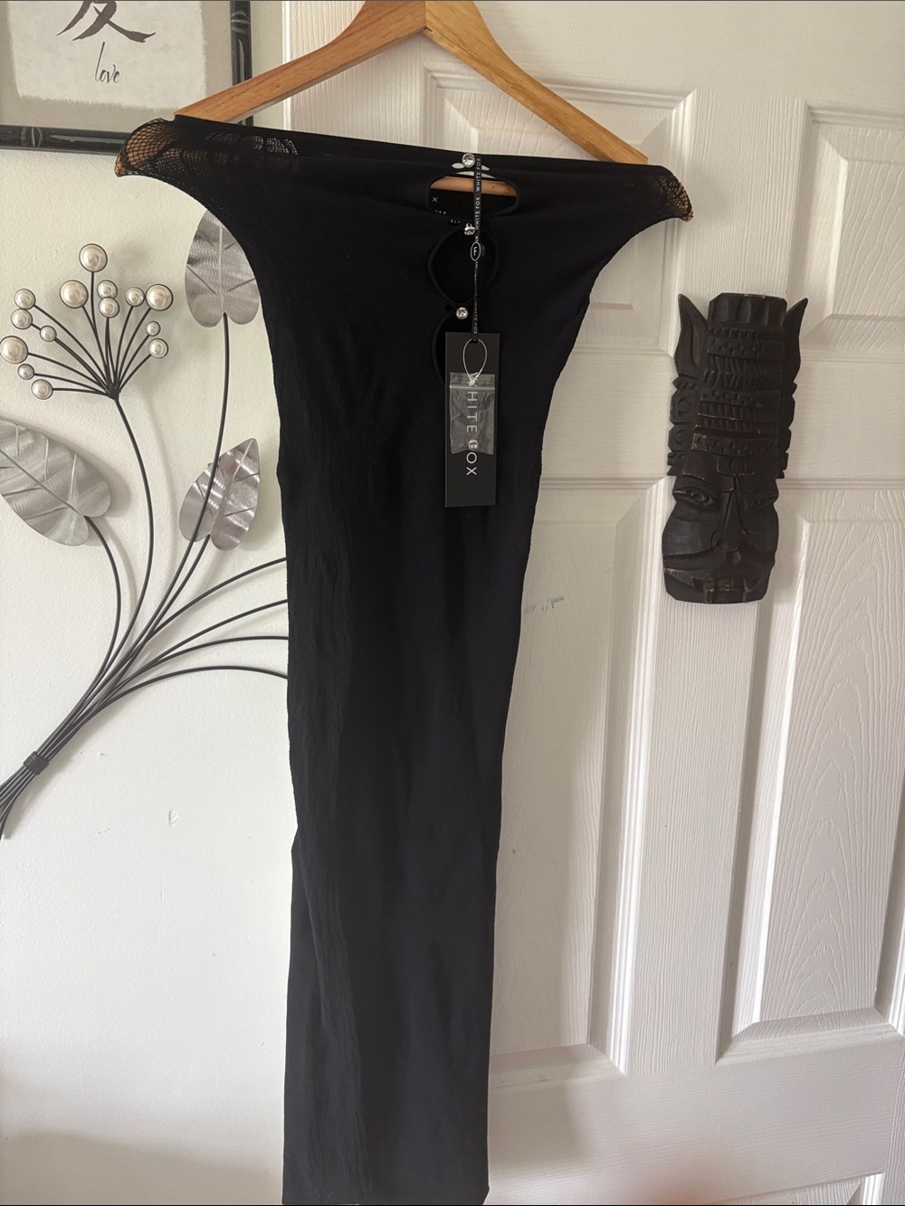 White Fox Boutique Strapless Black Bodycon Dress